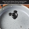 image:imageFarberware Disney Monochrome Ceramic Cookware Nonstick Saute Pan with Lid and Helper Handle Dishwasher Safe 45 Quart  BlackSaute Pan 45 Quart