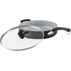 image:imageFarberware Disney Monochrome Ceramic Cookware Nonstick Saute Pan with Lid and Helper Handle Dishwasher Safe 45 Quart  BlackSaute Pan 45 Quart