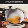 image:imageFarberware Disney Monochrome Ceramic Cookware Nonstick Saute Pan with Lid and Helper Handle Dishwasher Safe 45 Quart  BlackSkillet 11 Inch