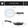 image:imageFarberware Disney Monochrome Ceramic Cookware Nonstick Saute Pan with Lid and Helper Handle Dishwasher Safe 45 Quart  BlackSkillet 8 Inch