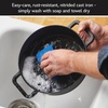 image:imageFarberware Disney Monochrome Pre Seasoned Cast Iron Shallow Casserole Pan with Lid 3 Quart  Black