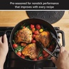 image:imageFarberware Disney Monochrome Pre Seasoned Cast Iron Shallow Casserole Pan with Lid 3 Quart  Black