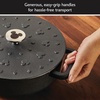 image:imageFarberware Disney Monochrome Pre Seasoned Cast Iron Shallow Casserole Pan with Lid 3 Quart  Black