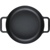 image:imageFarberware Disney Monochrome Pre Seasoned Cast Iron Shallow Casserole Pan with Lid 3 Quart  Black