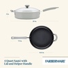 image:imageFarberware DuraStrong Nonstick Saute Pan with Lid 4 Quart Gray