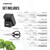 image:imageFarberware EdgeKeeper 13Piece SelfSharpening Knife Block Set Black