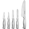 image:imageFarberware FPP12P 12Piece HighCarbon Stamped Stainless Steel Knife Block Set Black Block30Piece Knife Block and Tool Set