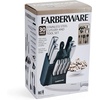 image:imageFarberware FPP12P 12Piece HighCarbon Stamped Stainless Steel Knife Block Set Black Block30Piece Knife Block and Tool Set
