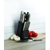 image:imageFarberware FPP12P 12Piece HighCarbon Stamped Stainless Steel Knife Block Set Black Block30Piece Knife Block and Tool Set