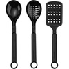 image:imageFarberware FPP12P 12Piece HighCarbon Stamped Stainless Steel Knife Block Set Black Block30Piece Knife Block and Tool Set