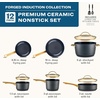 image:imageFarberware Forged Induction Ceramic Nonstick Cookware Set 12 Piece BlackBlack