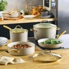 image:imageFarberware Forged Induction Ceramic Nonstick Cookware Set 12 Piece BlackTaupe