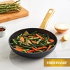 image:imageFarberware Forged Induction Ceramic Nonstick Fry PanSkillet Dishwasher Safe Gold Color Stainless Steel Handle 1225 Inch Frying Pan  TaupeBlack