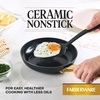 image:imageFarberware Forged Induction Ceramic Nonstick Fry PanSkillet Dishwasher Safe Gold Color Stainless Steel Handle 1225 Inch Frying Pan  TaupeBlack