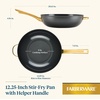 image:imageFarberware Forged Induction Ceramic Nonstick Fry PanSkillet Dishwasher Safe Gold Color Stainless Steel Handle 1225 Inch Frying Pan  TaupeBlack