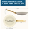 image:imageFarberware Forged Induction Ceramic Nonstick Fry PanSkillet Dishwasher Safe Gold Color Stainless Steel Handle 1225 Inch Frying Pan  TaupeTaupe
