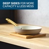 image:imageFarberware Forged Induction Ceramic Nonstick Fry PanSkillet Dishwasher Safe Gold Color Stainless Steel Handle 1225 Inch Frying Pan  TaupeTaupe