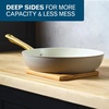 image:imageFarberware Forged Induction Ceramic Nonstick Fry PanSkillet Dishwasher Safe Gold Color Stainless Steel Handle 1225 Inch Frying Pan  TaupeTaupe