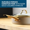 image:imageFarberware Forged Induction Ceramic Nonstick Fry PanSkillet Dishwasher Safe Gold Color Stainless Steel Handle 1225 Inch Frying Pan  TaupeTaupe