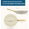 image:imageFarberware Forged Induction Ceramic Nonstick Fry PanSkillet Dishwasher Safe Gold Color Stainless Steel Handle 1225 Inch Frying Pan  TaupeTaupe