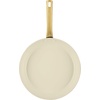 image:imageFarberware Forged Induction Ceramic Nonstick Fry PanSkillet Dishwasher Safe Gold Color Stainless Steel Handle 1225 Inch Frying Pan  TaupeTaupe