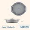 image:imageFarberware GOLDEN BAKE Nonstick Jumbo Baking Cookie Sheet Light Gray2Piece Cake Pan Set