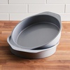 image:imageFarberware GOLDEN BAKE Nonstick Jumbo Baking Cookie Sheet Light Gray2Piece Cake Pan Set