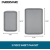 image:imageFarberware GOLDEN BAKE Nonstick Jumbo Baking Cookie Sheet Light Gray2Piece Sheet Pan Set