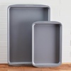 image:imageFarberware GOLDEN BAKE Nonstick Jumbo Baking Cookie Sheet Light Gray2Piece Sheet Pan Set