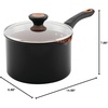 image:imageFarberware Glide Copper Ceramic Nonstick Straining Sauce Pan 3Quart