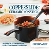 image:imageFarberware Glide Copper Ceramic Nonstick Straining Sauce Pan 3Quart