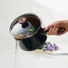 image:imageFarberware Glide Copper Ceramic Nonstick Straining Sauce Pan 3Quart