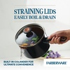 image:imageFarberware Glide Copper Ceramic Nonstick Straining Sauce Pan 3Quart