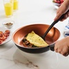 image:imageFarberware Glide Nonstick Frying Pan Set  Fry Pan Set  Skillet Set  925 Inch and 1125 Inch  Black10 Inch