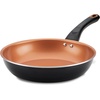 image:imageFarberware Glide Nonstick Frying Pan Set  Fry Pan Set  Skillet Set  925 Inch and 1125 Inch  Black10 Inch