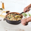 image:imageFarberware Glide Nonstick Frying Pan Set  Fry Pan Set  Skillet Set  925 Inch and 1125 Inch  Black4 Quart
