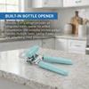 image:imageFarberware Manual Can Opener and Bottle Opener High Carbon Stainless Steel Cutting Blade Large Easy Turn Knob Ergonomic Handles for Comfortable Grip Dishwasher Safe Kitchen GadgetAqua Sky