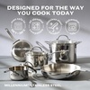 image:imageFarberware Millennium Stainless Steel Stockpot with Lid Induction Ready Compatible with All Cooktops Metal Utensil Safe 8 Quart Dutch Oven Dishwasher Safe  Stainless SteelSkillet 1225