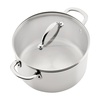 image:imageFarberware Millennium Stainless Steel Stockpot with Lid Induction Ready Compatible with All Cooktops Metal Utensil Safe 8 Quart Dutch Oven Dishwasher Safe  Stainless SteelCookware Set 10 Piece
