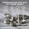 image:imageFarberware Millennium Stainless Steel Stockpot with Lid Induction Ready Compatible with All Cooktops Metal Utensil Safe 8 Quart Dutch Oven Dishwasher Safe  Stainless SteelCookware Set 10 Piece