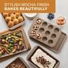 image:imageFarberware Nonstick Bakeware 9Inch Round Cake Pan GrayMocha