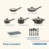 image:imageFarberware Nonstick Cookware Pots and Pans Set 15Piece Cooking UtensilsPewter