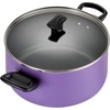 image:imageFarberware Nonstick Cookware Pots and Pans Set 15Piece Cooking UtensilsPurple