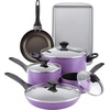 image:imageFarberware Nonstick Cookware Pots and Pans Set 15Piece Cooking UtensilsPurple