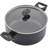 image:imageFarberware Power Base Nonstick CookwarePots and Pan Set 12 Piece  Matte Black