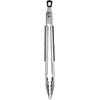 image:imageFarberware Pro Silicone Kitchen Tongs 12 Inch  OneHanded Locking Mechanism Scalloped Grip HeatResistant Stainless Steel Cooking Tongs Dishwasher SafeStainless Steel Tongs