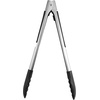 image:imageFarberware Pro Silicone Kitchen Tongs 12 Inch  OneHanded Locking Mechanism Scalloped Grip HeatResistant Stainless Steel Cooking Tongs Dishwasher SafeSilicone Head One Hand Lock