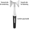 image:imageFarberware Professional DualSided Rigid and Texture Stainless Steel Meat Tenderizer with Comfort Grip Handle Great for Pounding Meat Shellfish Nuts Dishwasher Safe Black