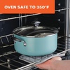image:imageFarberware Promotional Cookware Aluminum Nonstick Covered Stockpot 105Quart Champagne SilverAqua