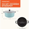 image:imageFarberware Promotional Cookware Aluminum Nonstick Covered Stockpot 105Quart Champagne SilverAqua